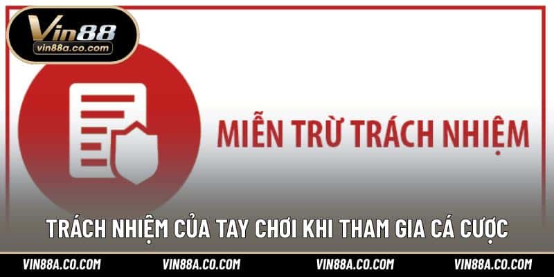 Trách nhiệm của tay chơi khi tham gia cá cược